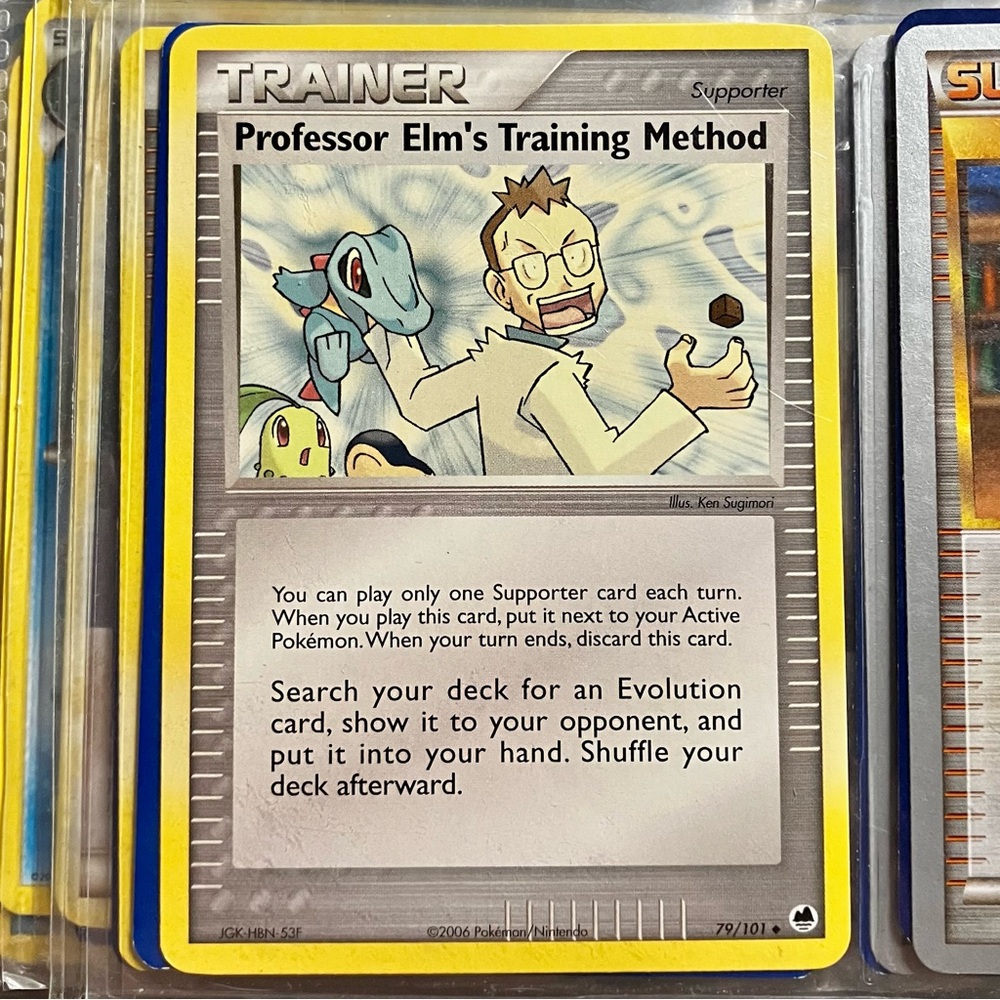 Pokémon Professor Elm’s Training Method Uncommon Card
